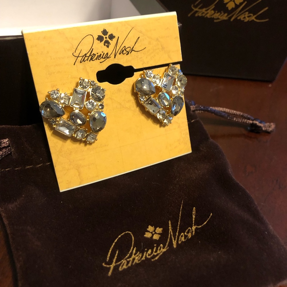 Patricia Nash Heart Stud Earrings